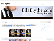 Tablet Screenshot of ellablythe.com